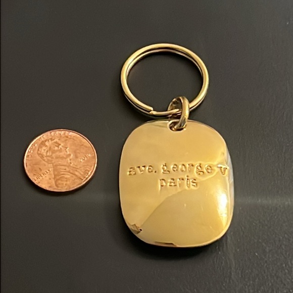 Rare Vintage Designer Givenchy Paris Logo Runway Key Tag Chain - Picture 13 of 16